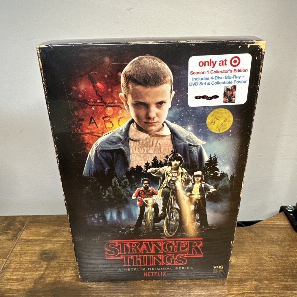 NEW Stranger Things Season One, 4-disc DVD & Blu-Ray Collectors Edition Box Set